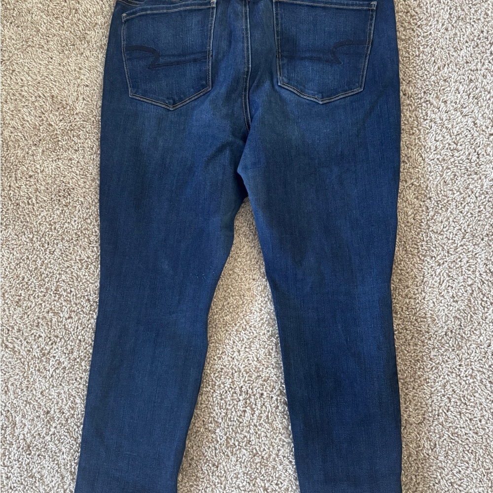 American Eagle Outfitters Dark Blue Skinny Jeans - Picture 2 of 2